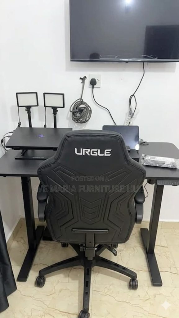 electric adjustable height desk and chair3
