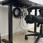 electric adjustable height desk and chair4